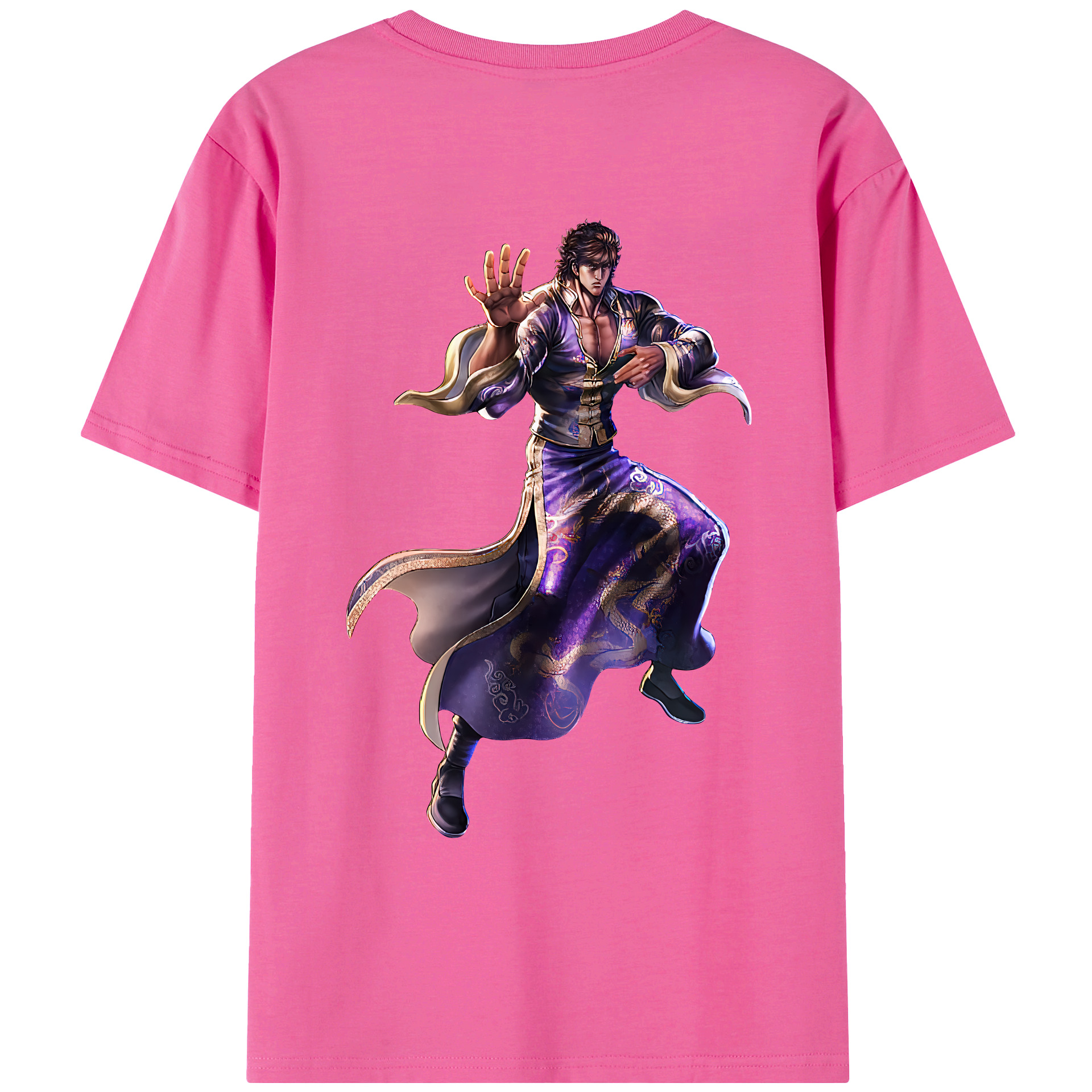 （画像用） 北斗の拳 Fist of the North Star レディース半袖Tシャツ(バックプリント)